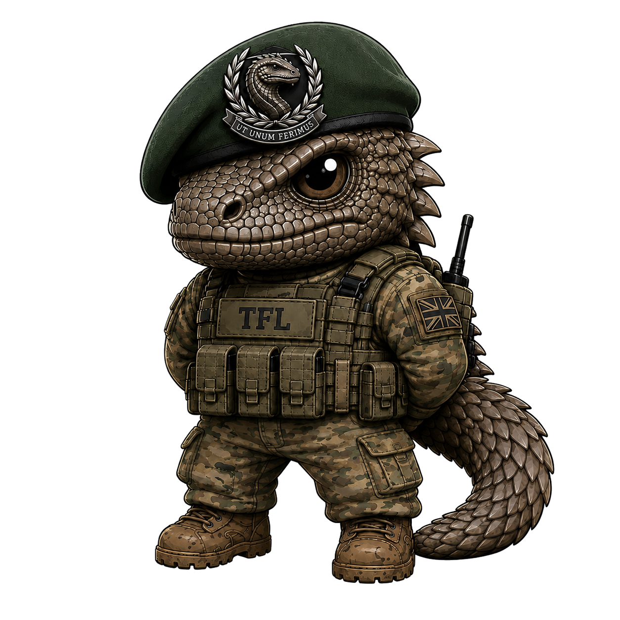 Task Force Lizard official chibi operator logo